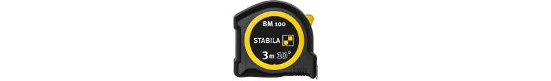 Pocket tape BM 100, 10' (3 m), cm/inch scale