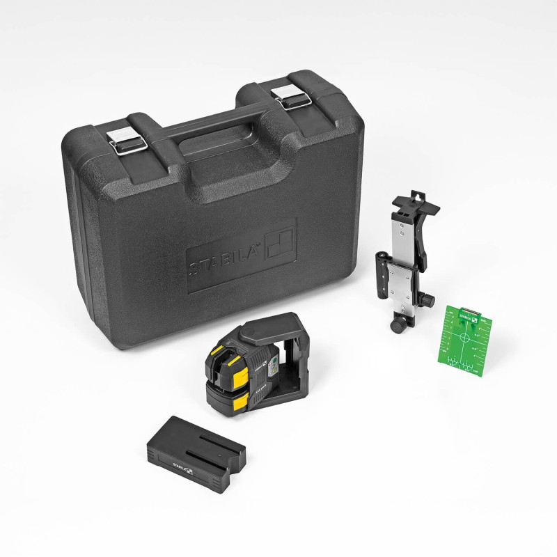 Kreuzlinien-Lot-Laser LAX 500 G, 12-V-System, 5-teiliges Set, ohne Akku und Ladegerät