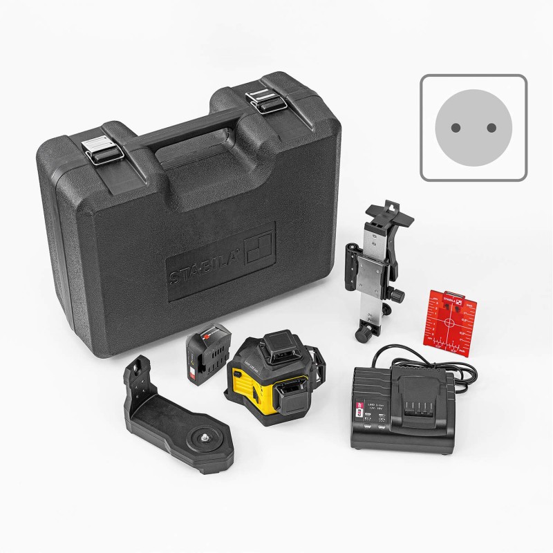 Multilinien-Laser LAX 600, 12-V-System, 7-teiliges Set, mit Akku und Ladegerät (EU)
