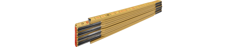 Holz-Gliedermaßstab Type 607, 2 m