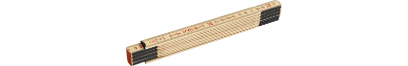 Holz-Gliedermaßstab Type 507 N, 2 m, naturfarben