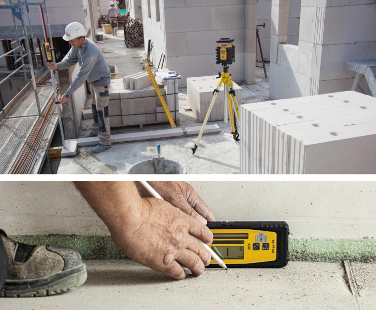 Rotationslaser und Punkt- uund Linienlaser mit Receiver