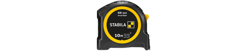 Pocket tape BM 300, 33' (10 m), cm/inch scale