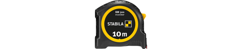 Taschenbandmaß BM 300, 10 m, metrische 1000er-Skala