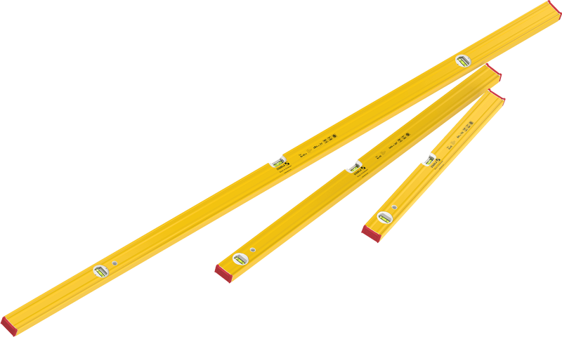Wasserwaagen PRO SET 80 AS, 3-teilig: 180 cm / 100 cm / 60 cm