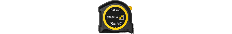 Taschenbandmaß BM 100, 3 m (10'), cm/inch-Skala