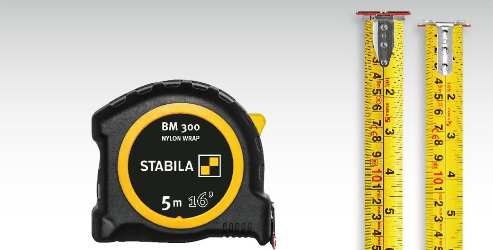 Pocket tape BM 300, cm/inch scale