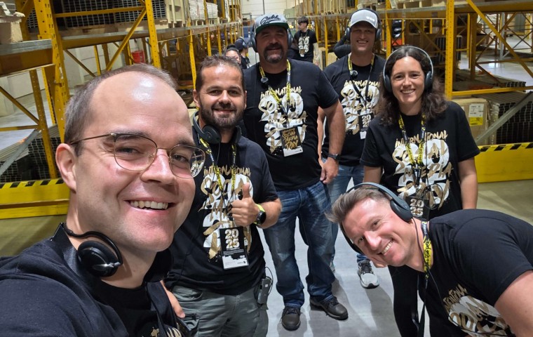 Gruppenbild im STABILA Lager