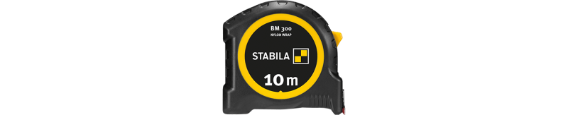 Taschenbandmaß BM 300, 10 m, metrische Skala