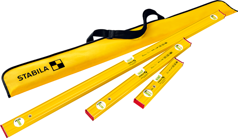 PRO SET 80 AS spirit levels, 48″ (120 cm) / 24″ (60 cm) / 12″ (30 cm) / carrying case