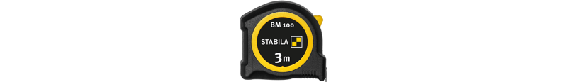 Taschenbandmaß BM 100, 3 m, metrische Skala