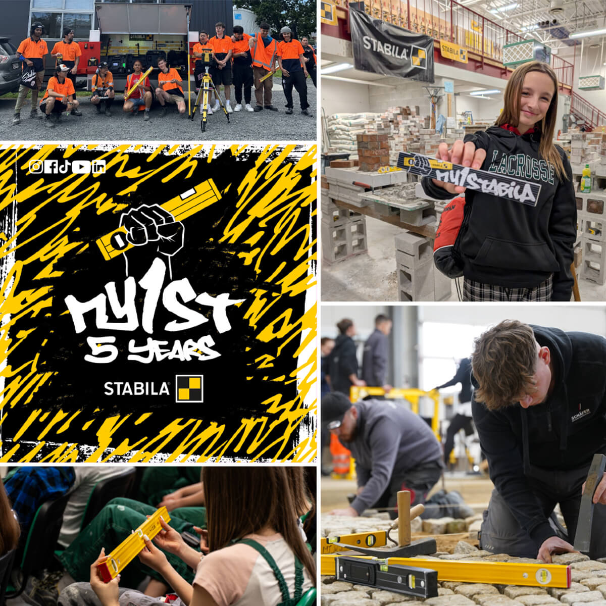 MY1STABILA 5TH ANNIVERSARYSTABILA SUPPORTS YOUNG PEOPLE IN THE BUILDING TRADE